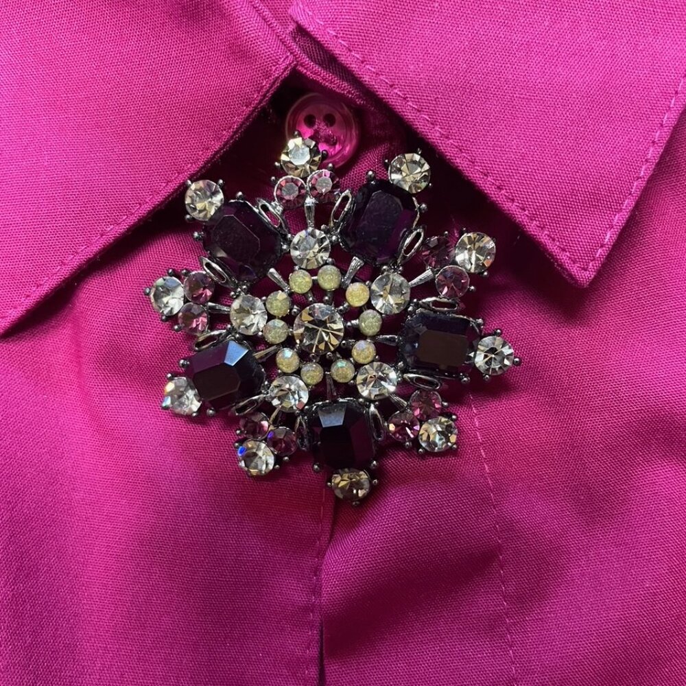 Beautiful purple brooch